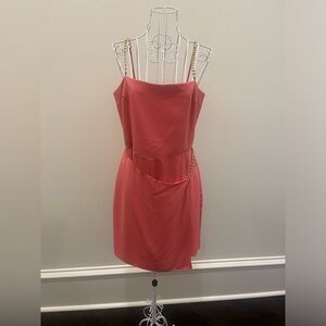 Amanda Uprichard dress color coral (NOT HOT PINK LIEK SECOND PHOTO)